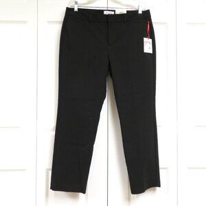 New! ELLE Skinny Ankle Mid Rise Black Solid Size 10